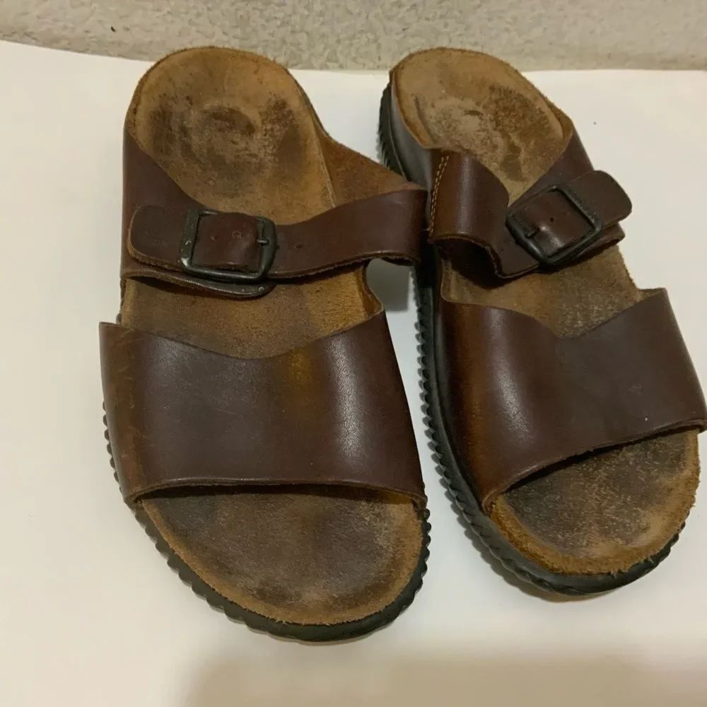 mephisto 100% caoutchouc Mephisto Leather sandals Buckle 37